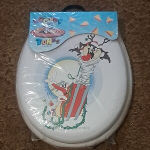 Vintage 1996 Brand New Looney Tunes Sylvester Bugs bunny Toilet Seat